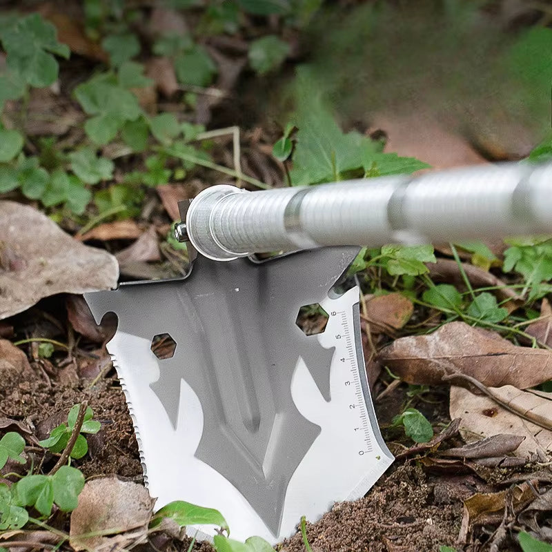 Multifunctional Shovel Collapsible Carbon Steel Outdoor Shovel Camping Equipment Adjustable Portable Durable Outdoor Tools