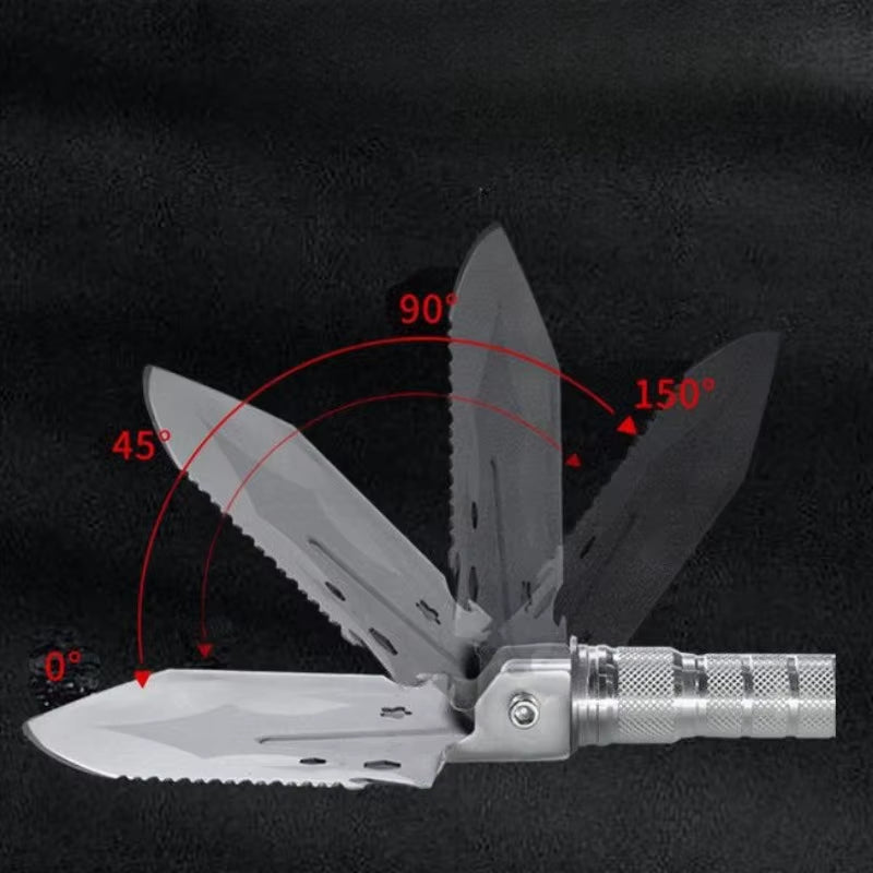 Multifunctional Shovel Collapsible Carbon Steel Outdoor Shovel Camping Equipment Adjustable Portable Durable Outdoor Tools